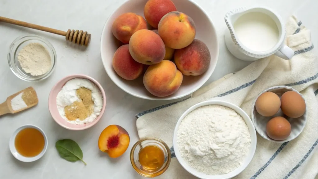 honey peach cream cheese cupcakes Key Ingredients