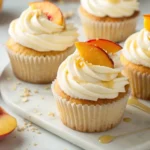 Honey Peach Cream Cheese Cupcakes - Delicious Summer Dessert