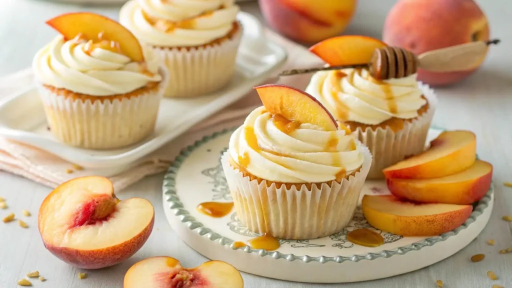 honey peach cream cheese cupcakes recipe