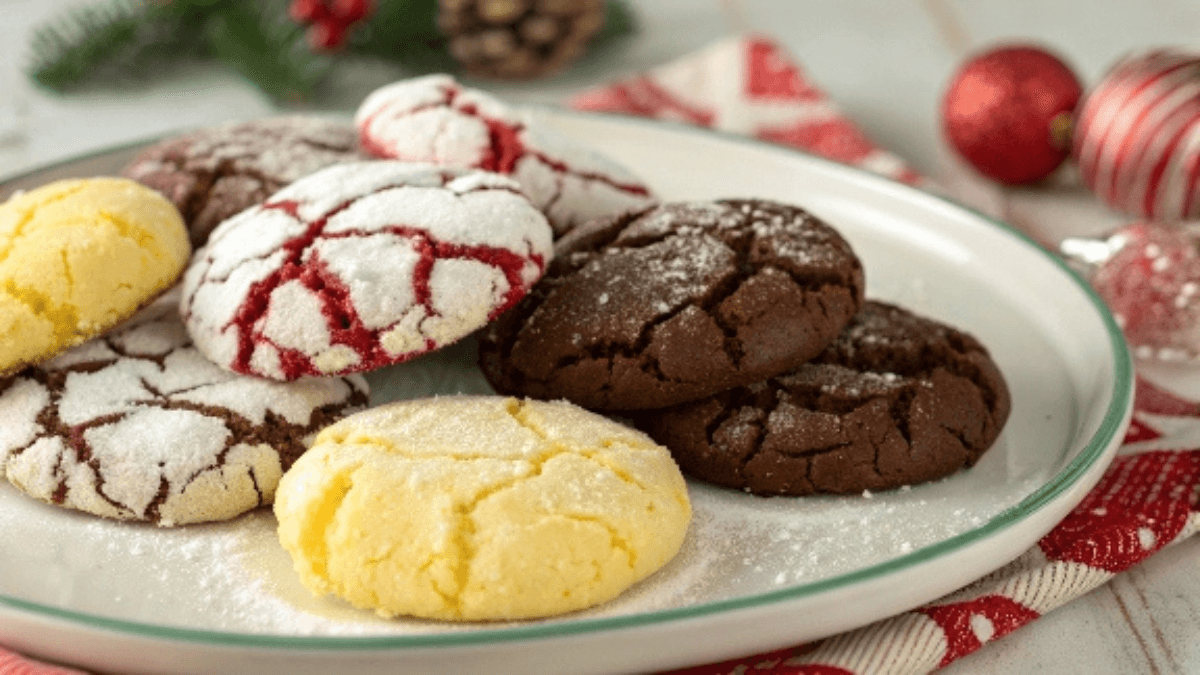 cake mix crinkle cookies